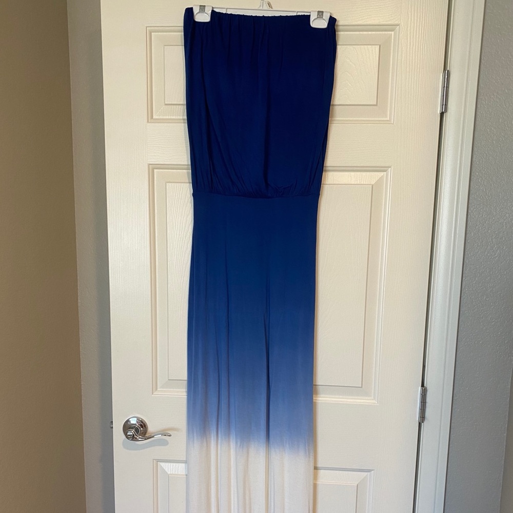 Ombré strapless dress